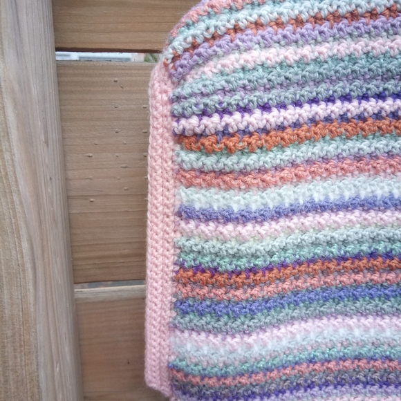 Handmade Striped Multicolor Sweater Vest - Picture 6 of 9
